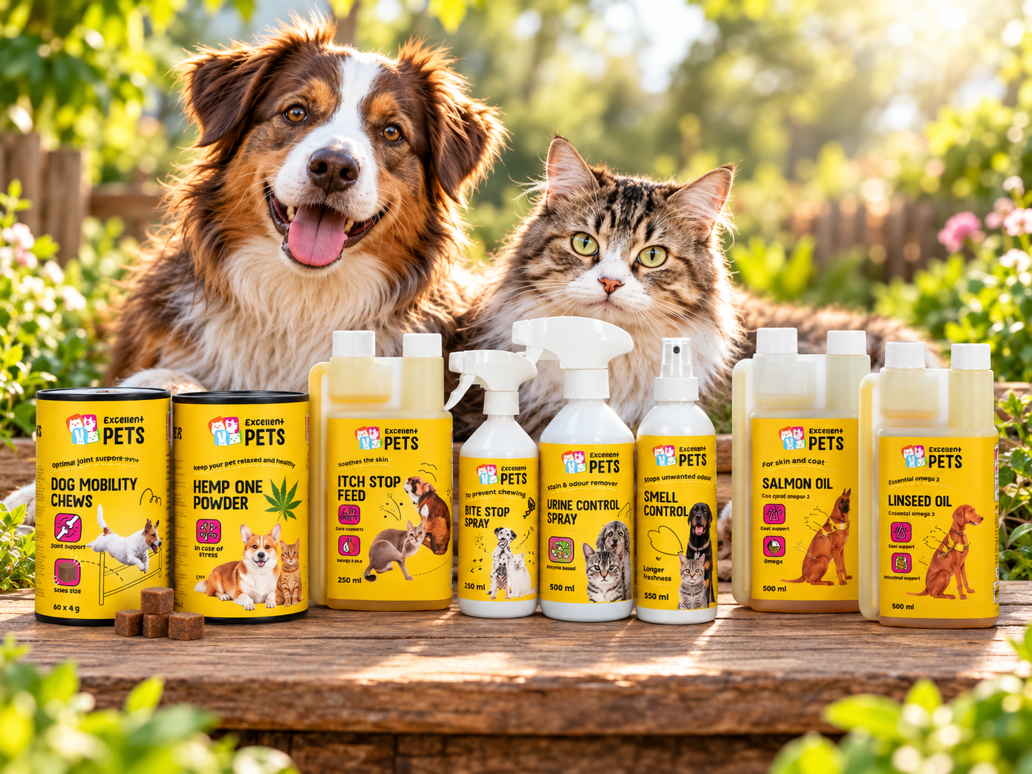 Excellent Pets – nizozemské doplňky výživy a přípravky pro péči o psy, kočky a drobná zvířata